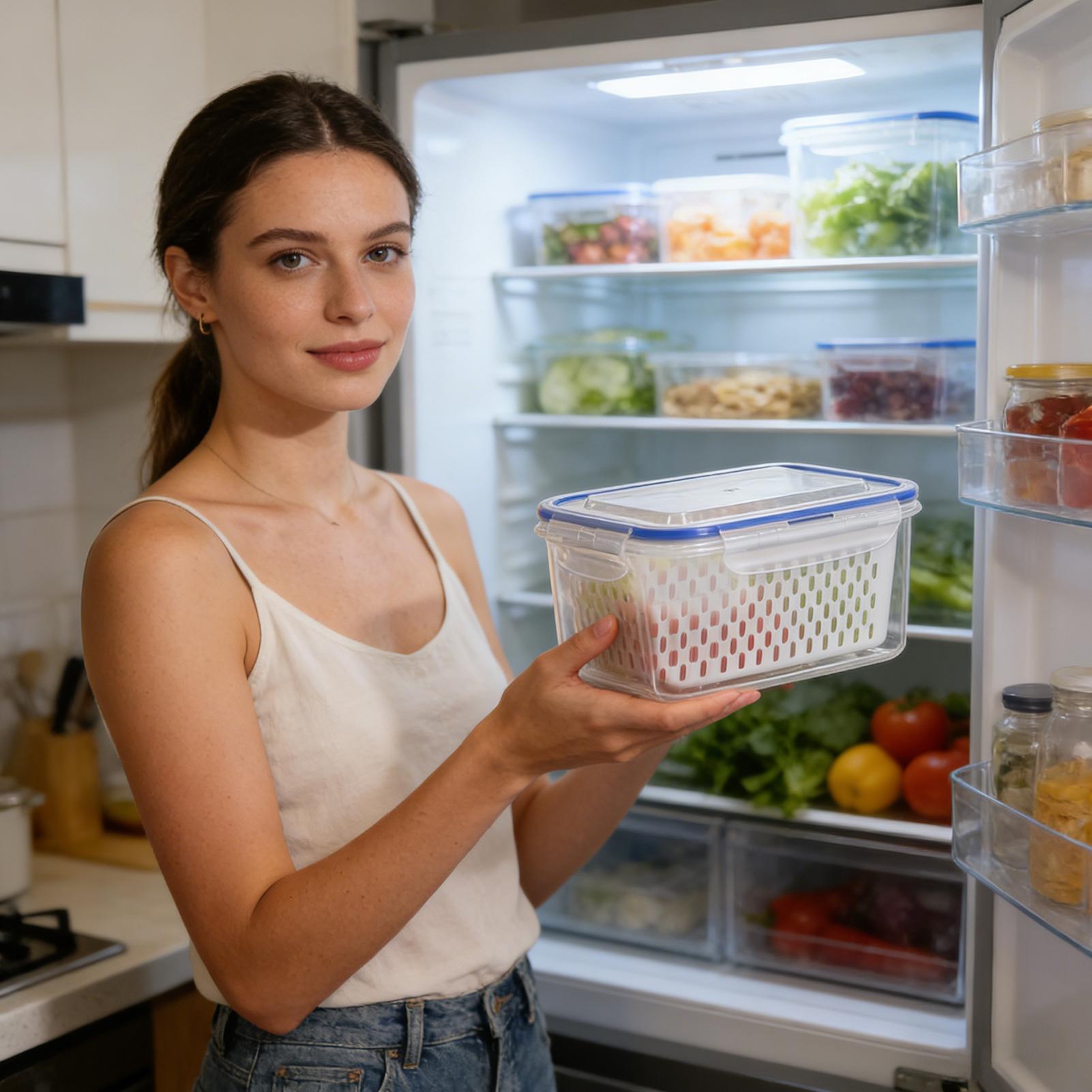 Food Storage Container - 4 In 1 Food Storage Container