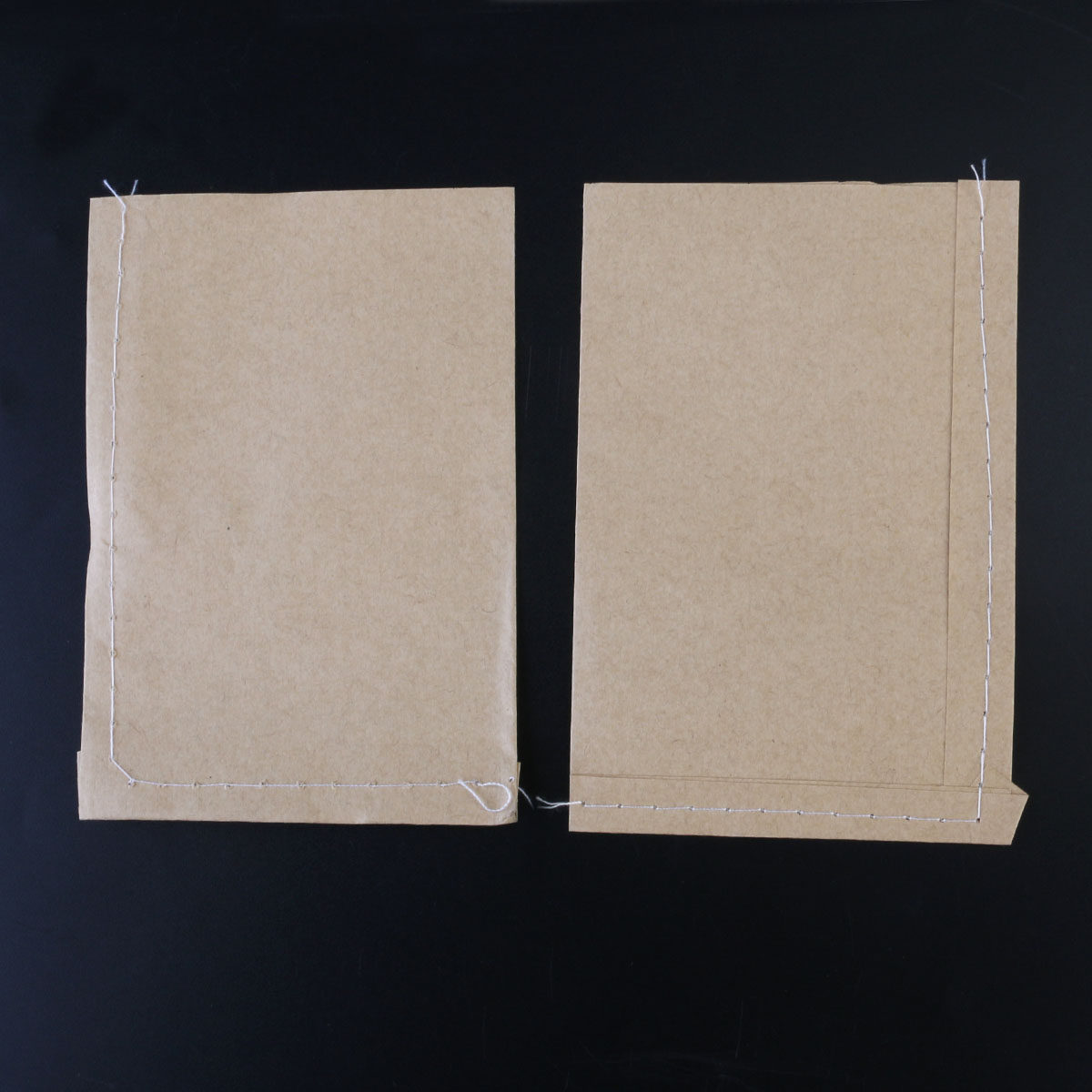 Food Storage Bag - 100Pcs Kraft Paper Sewed Bags Food