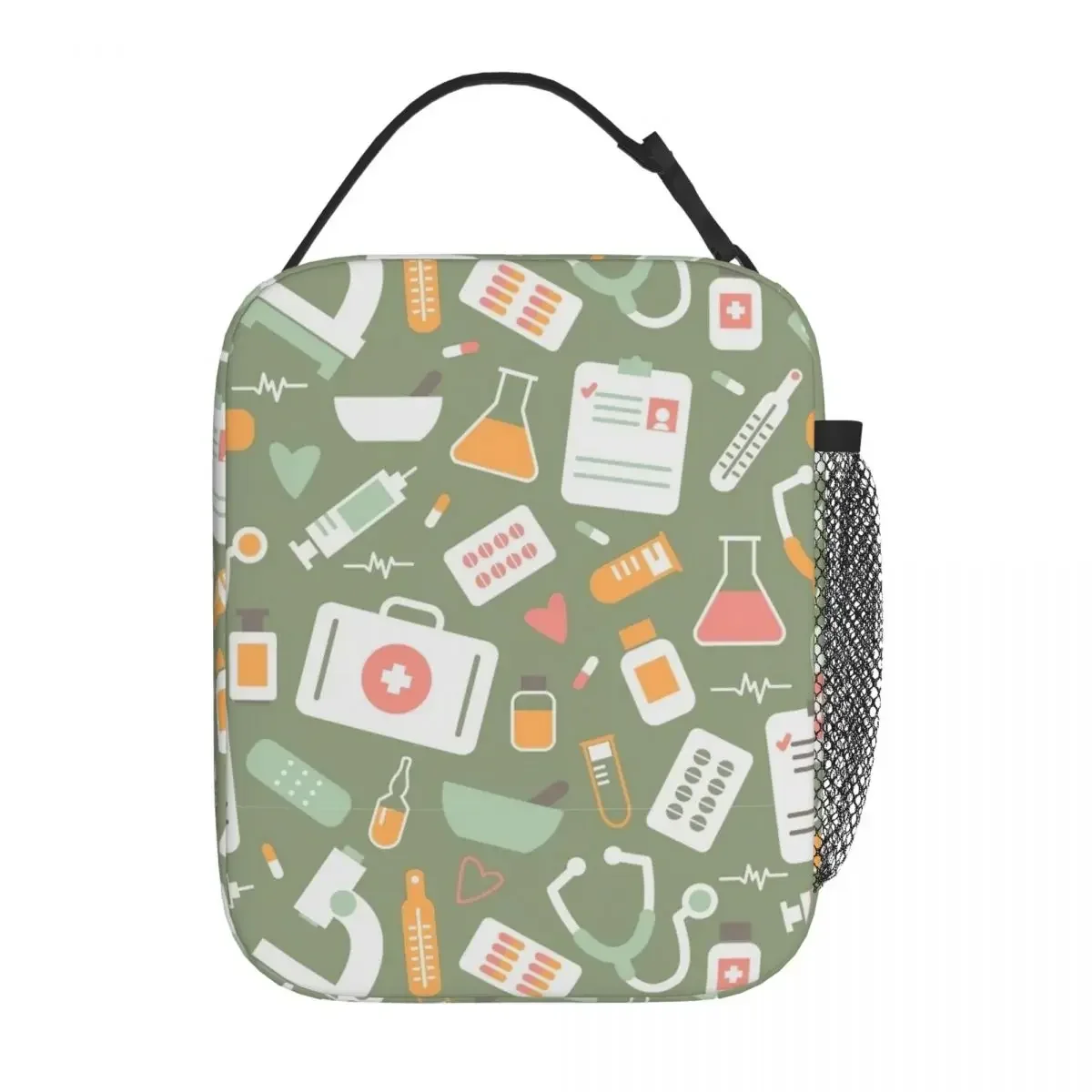 Food Storage Bag - Nurse Healthcare Pattern Merch Insulated Lunch