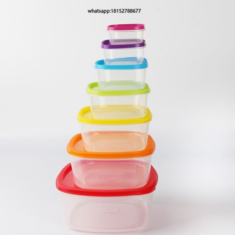 Food Storage Container - Rainbow 7pcs Food Container Plastic Food