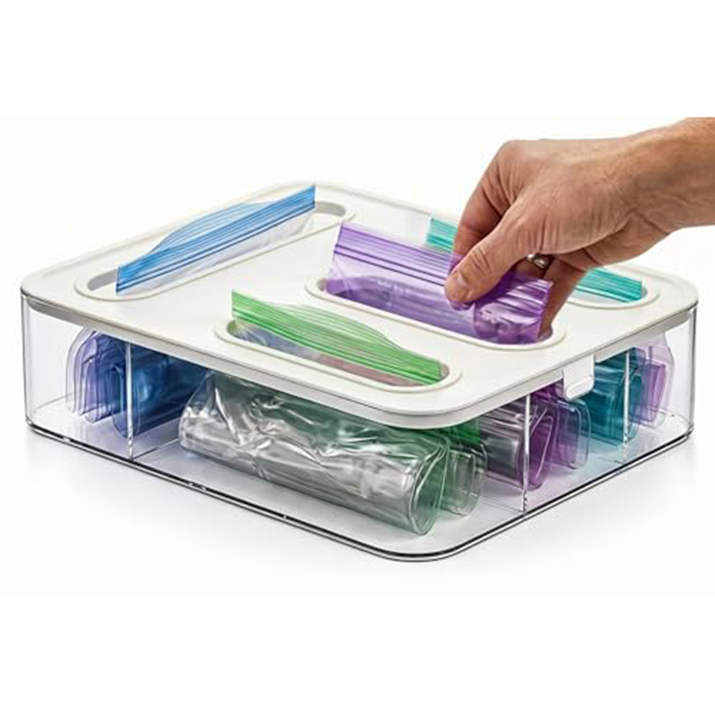Food Storage 4 Quart - Plastic 4 in 1 Food Bag