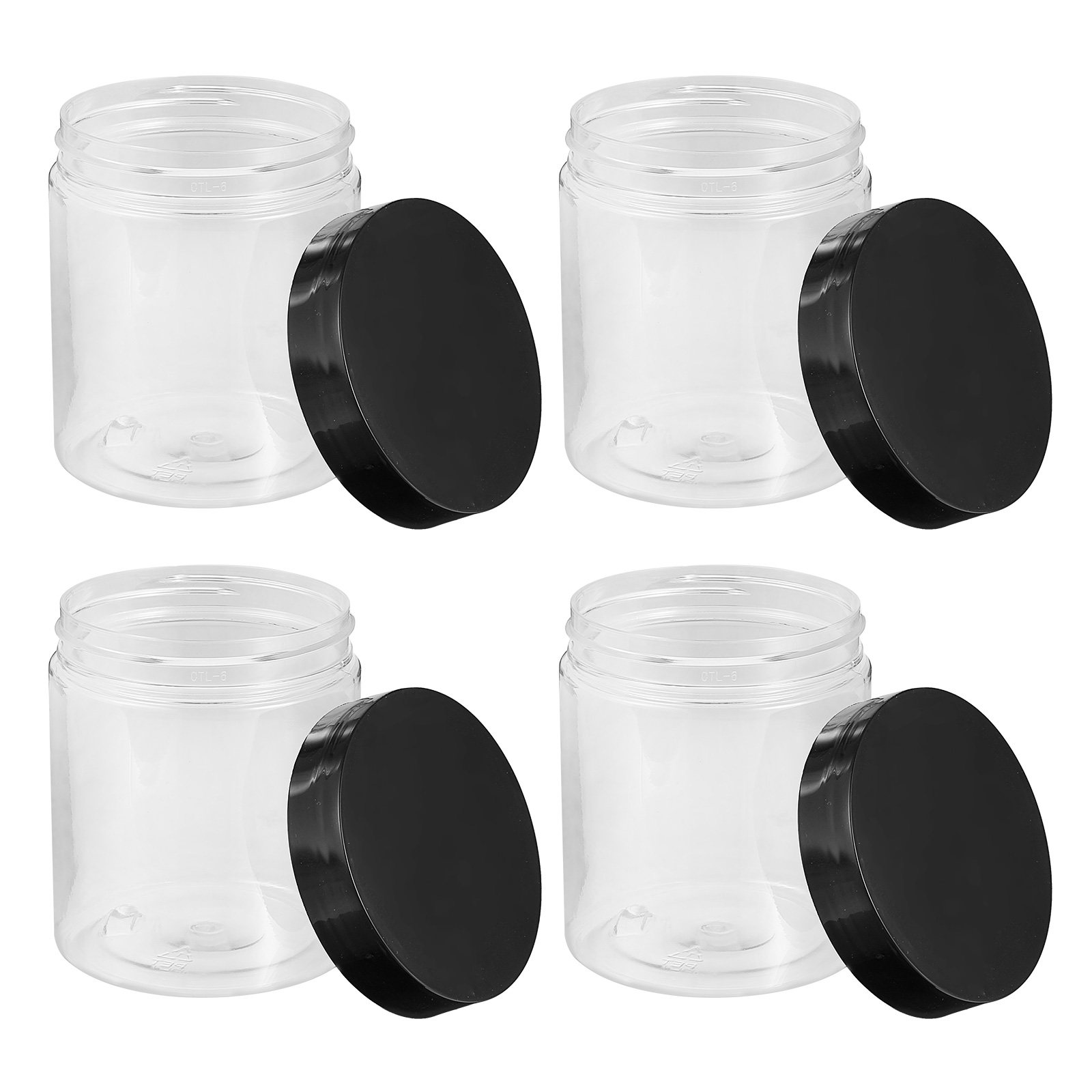 Food Storage Container - 12Pcs Clear Plastic Storage Jars Sealed
