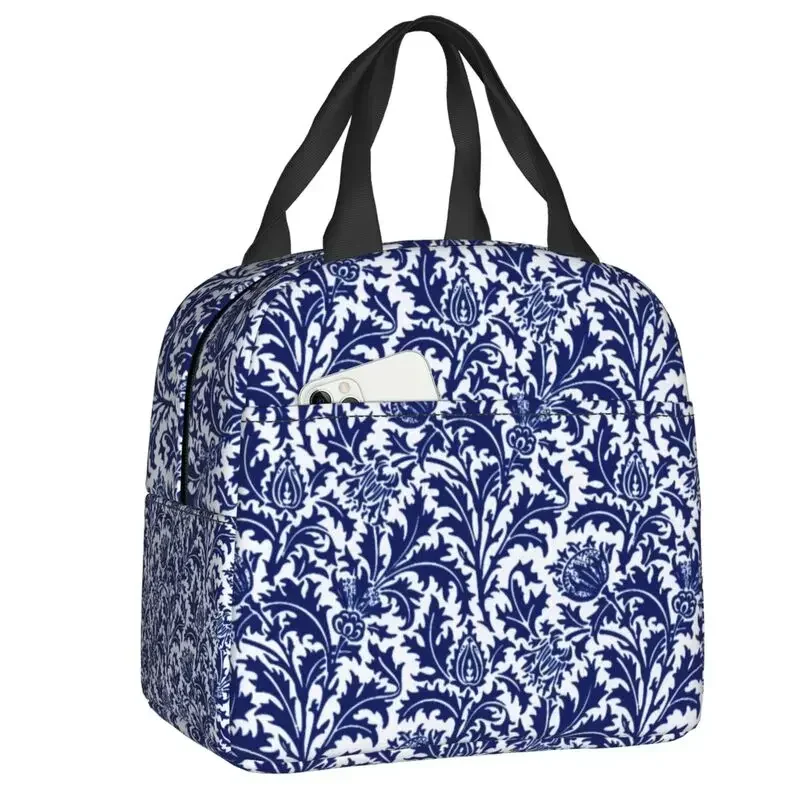 Food Storage Bag - William Morris Thistle Damask Thermal Insulated