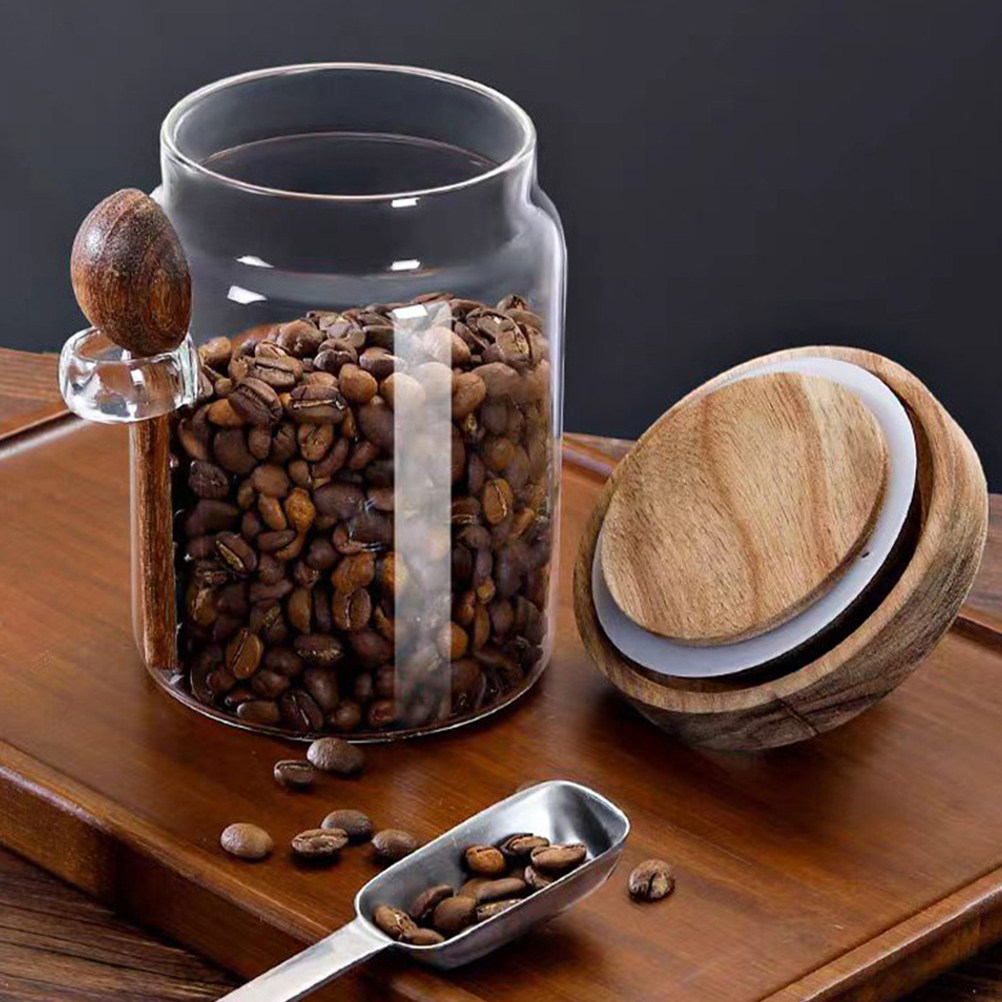 Food Storage With Lids - Transparent Glass Food Storage Canister with