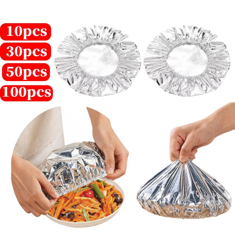 Food Storage Bag - 10-100PCS Repeatable Film Insulation Cover,Aluminium Foil