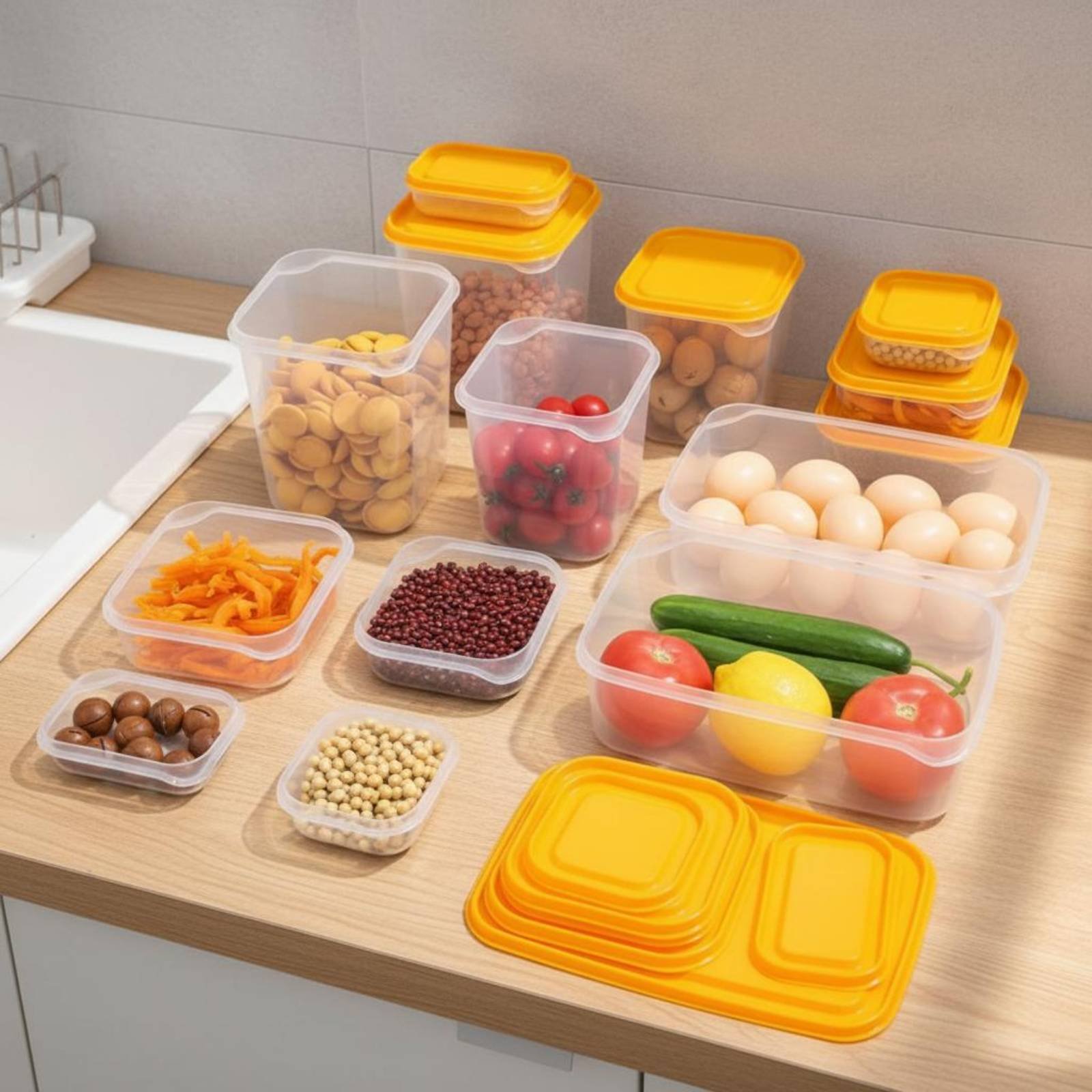 17 Pieces Fridge Storage Box S - Food Storage With Lids recension och pris