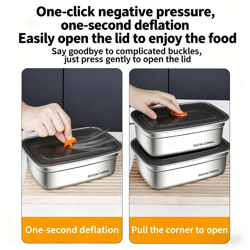 Large Capacity Stainless Steel - Food Storage Freezer Containers recension och pris