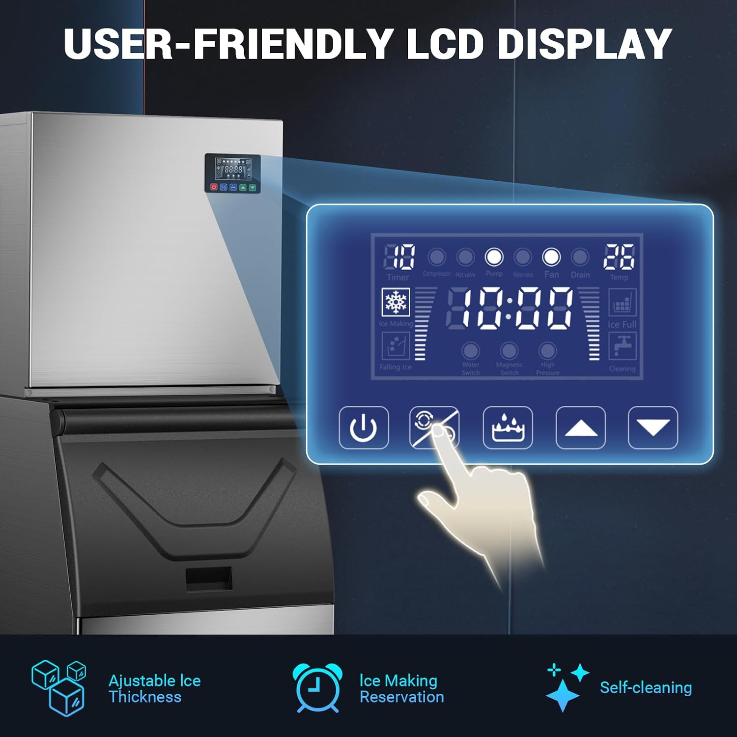Commercial Ice Maker Machine w - Food Storage In Restaurant recension och pris