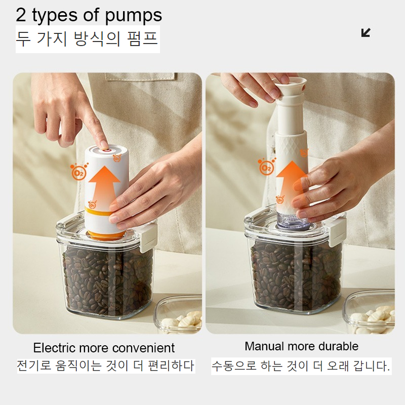 Vacuum Sealed Tank Coffee Bean - Food Storage Jar Set recension och pris