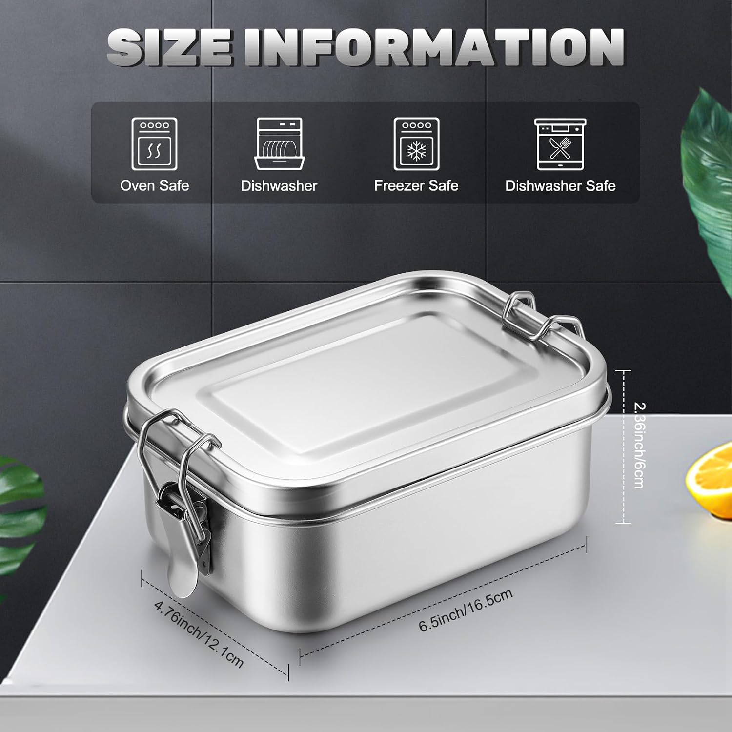 Stainless Steel Food Storage C - Food Storage Freezer Containers recension och pris