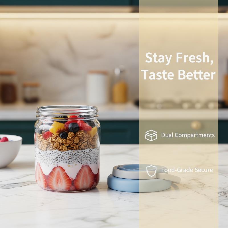 [E] Breakfast Cup Portable Oat - Food Storage Yogurt recension och pris