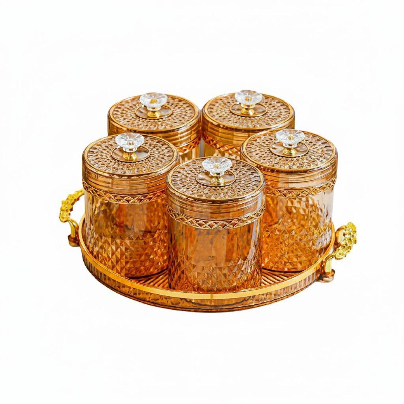 Airtight Rotating Storage Jar  - Food Storage Jar Set recension och pris