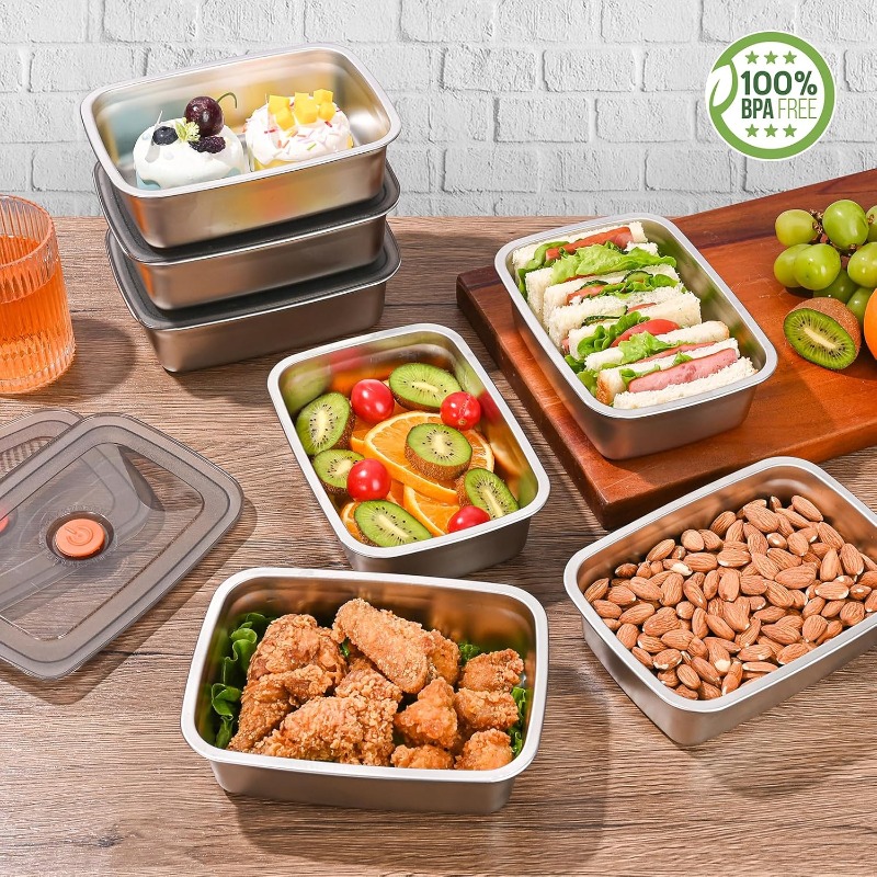 Stainless Steel Large Capacity - Food Storage Freezer Containers recension och pris
