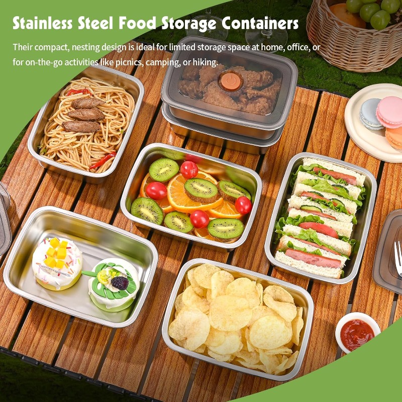 Stainless Steel Large Capacity - Food Storage Freezer Containers recension och pris