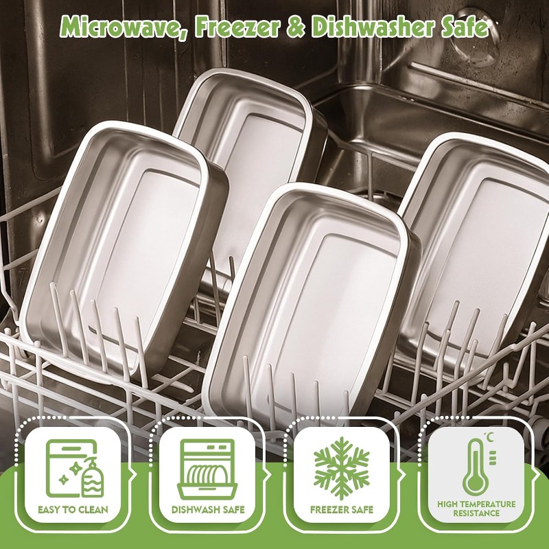 Stainless Steel Large Capacity - Food Storage Freezer Containers recension och pris