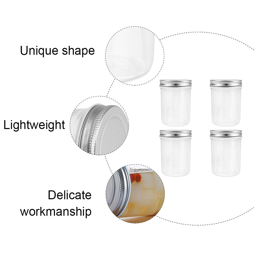 4Pcs Jam Canning Jars Glass Se - Food Storage Container recension och pris