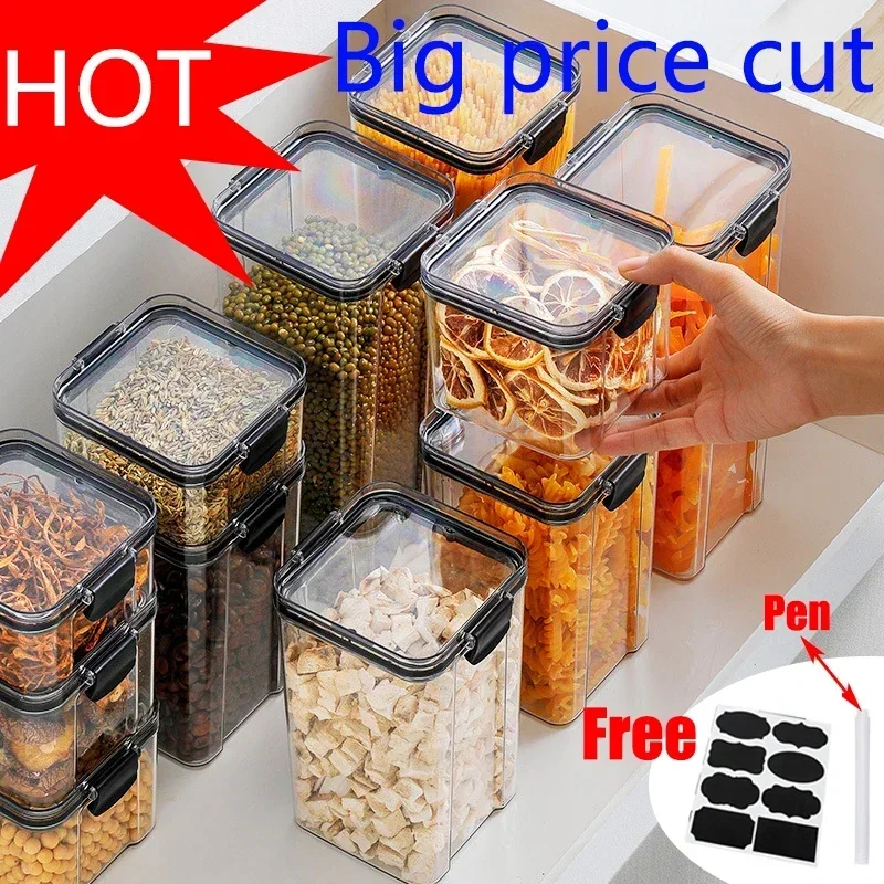 460-1800ml Sets Stackable Kitc - Food Storage Jar Set recension och pris
