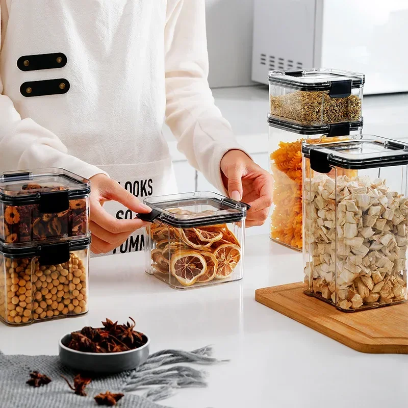 460-1800ml Sets Stackable Kitc - Food Storage Jar Set recension och pris