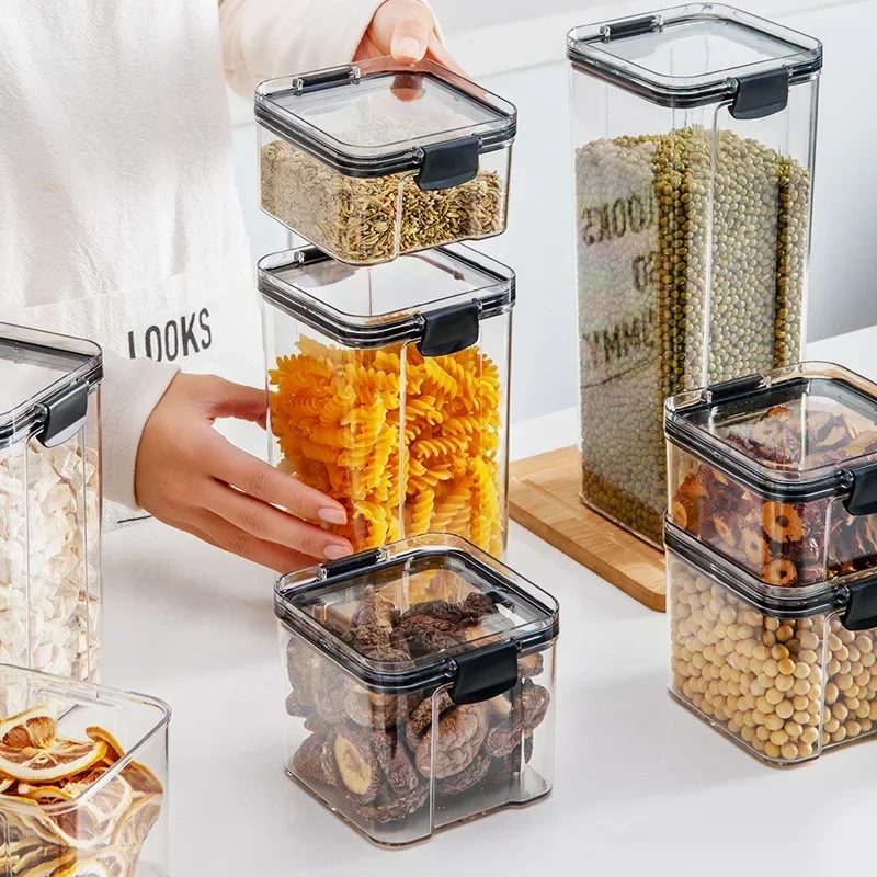 460-1800ml Sets Stackable Kitc - Food Storage Jar Set recension och pris