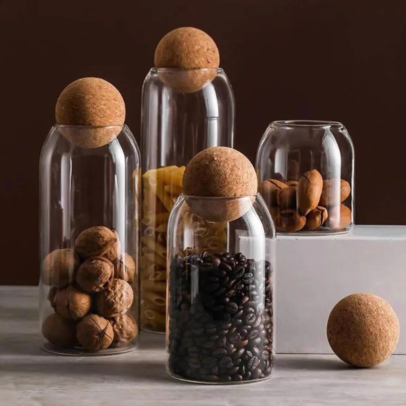 Glass Storage Jars with Ball C - Food Storage Jar Set recension och pris