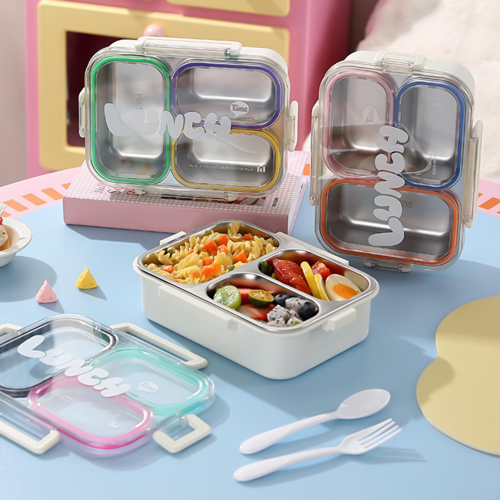 Stainless Steel Lunch Box 3 Co - Food Storage Camping recension och pris