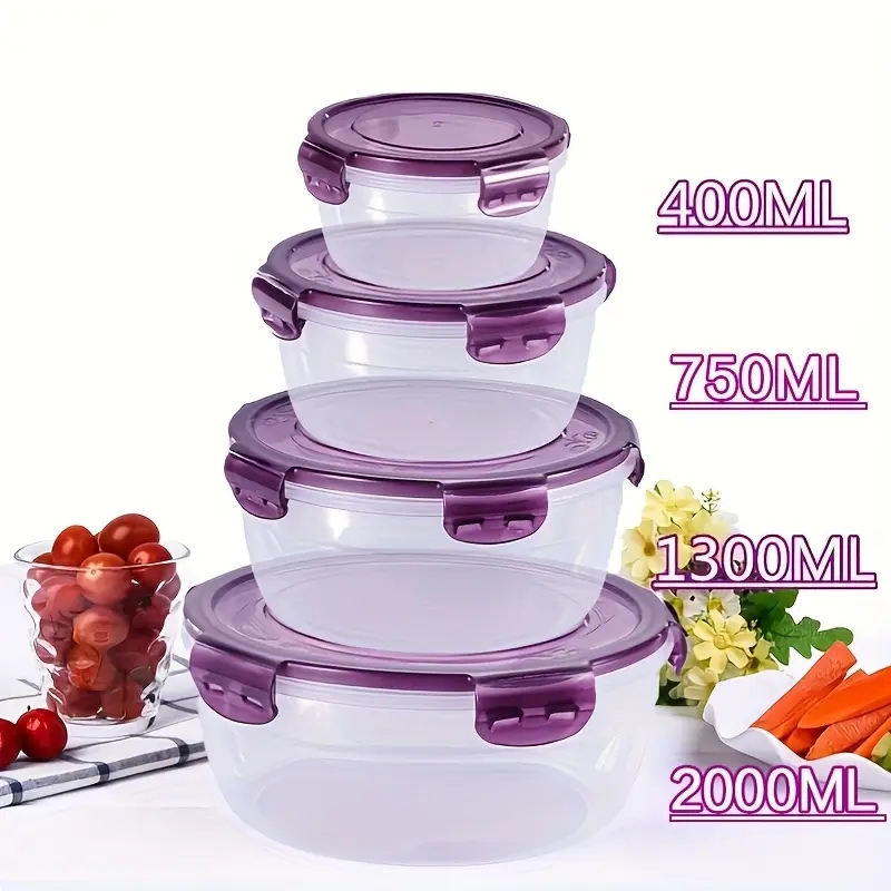 4 Plastic Food Storage Contain - Food Storage Camping recension och pris
