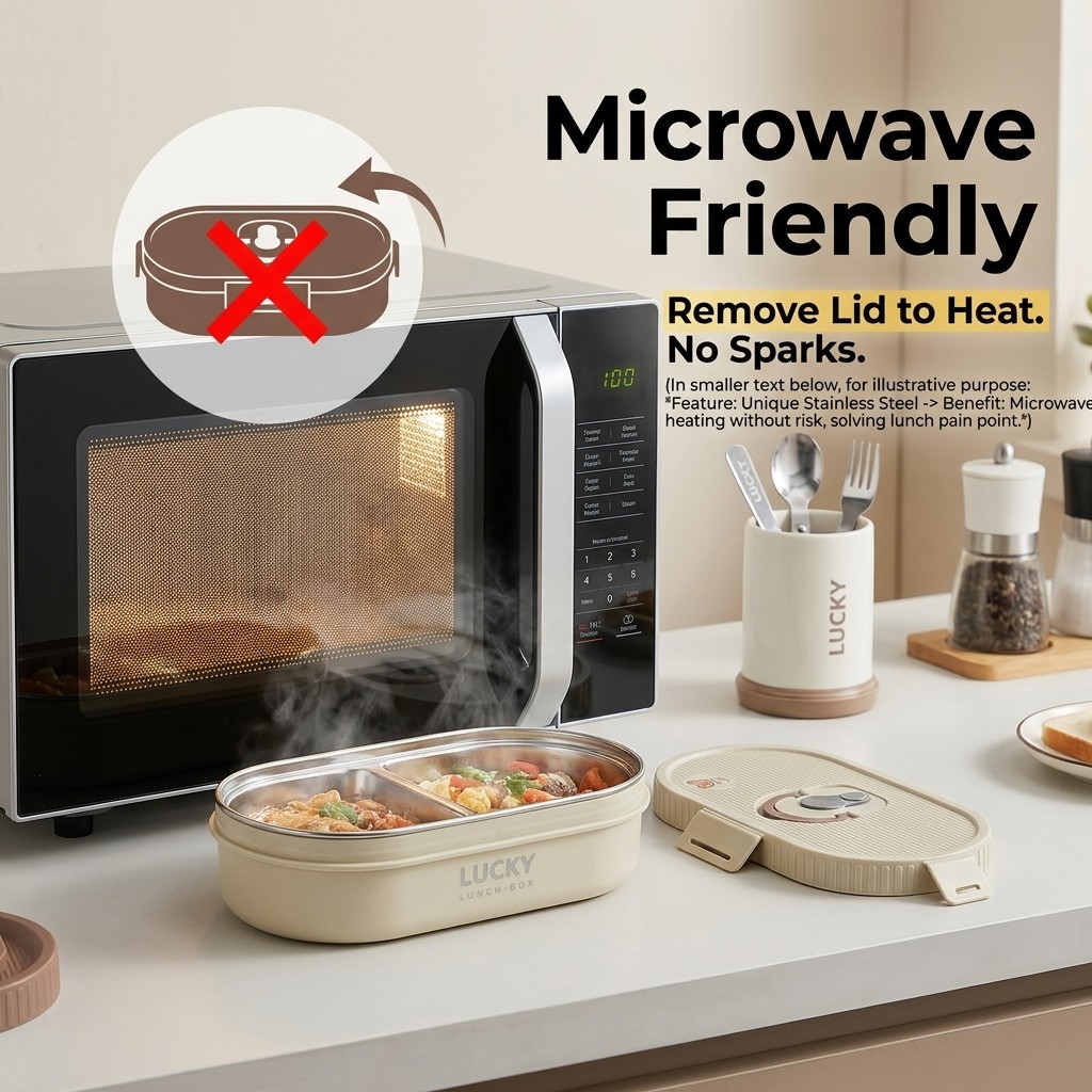 Microwave Safe 304 Stainless S - Food Storage Jar Set recension och pris