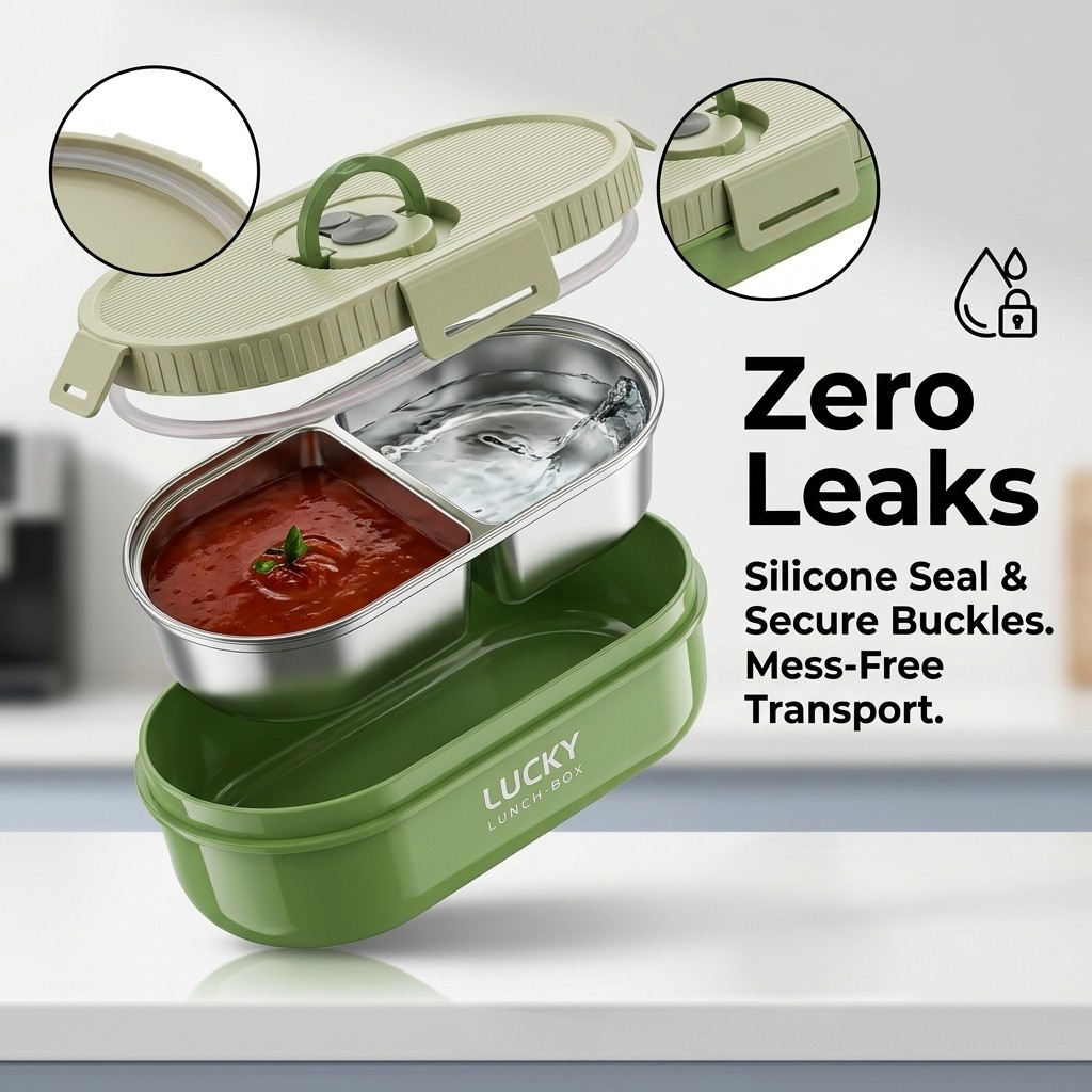 Microwave Safe 304 Stainless S - Food Storage Jar Set recension och pris