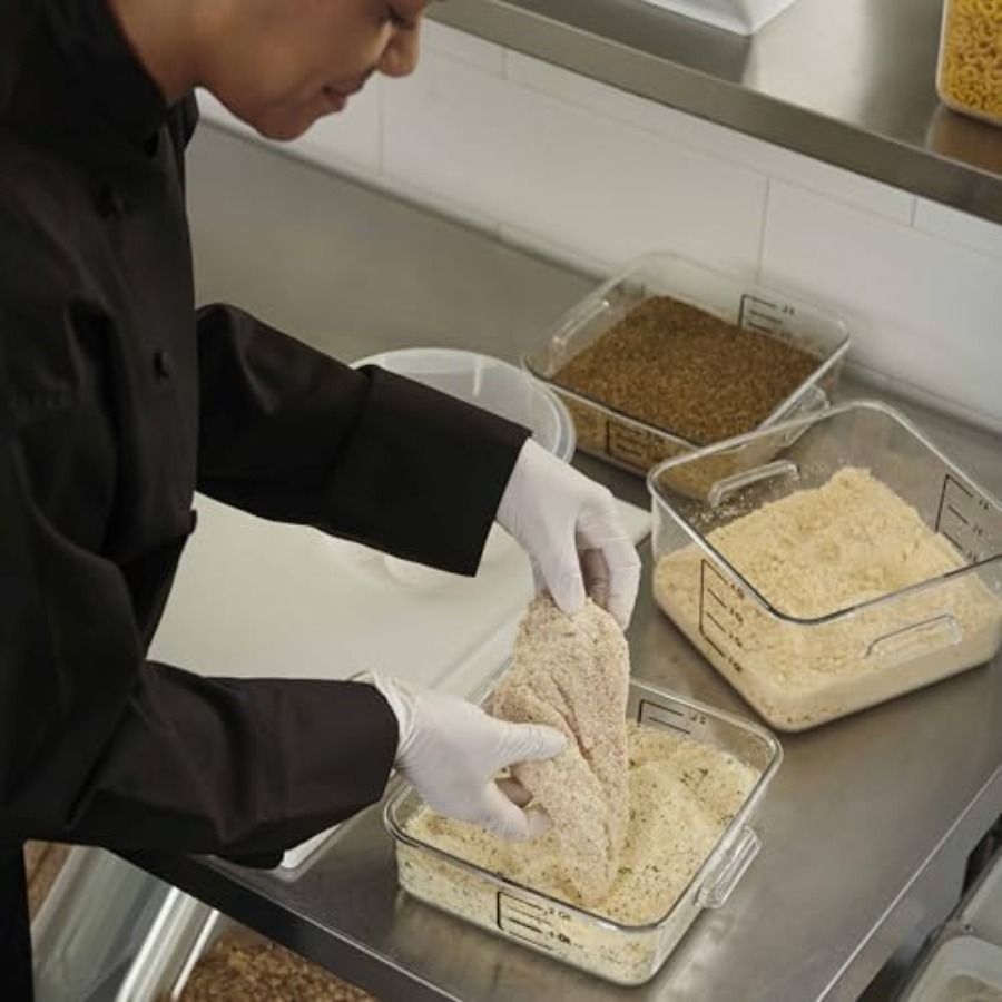 Space Saving Square Food Stora - Food Storage 4 Quart recension och pris