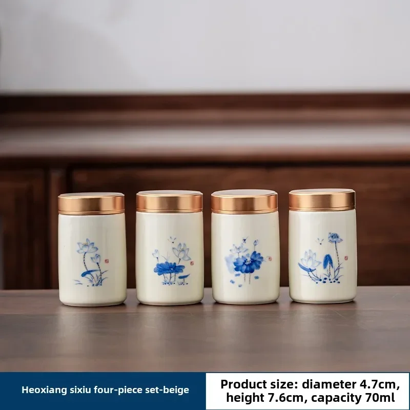 4PCS/LOT Boutique ceramics Tea - Food Storage Jar Set recension och pris