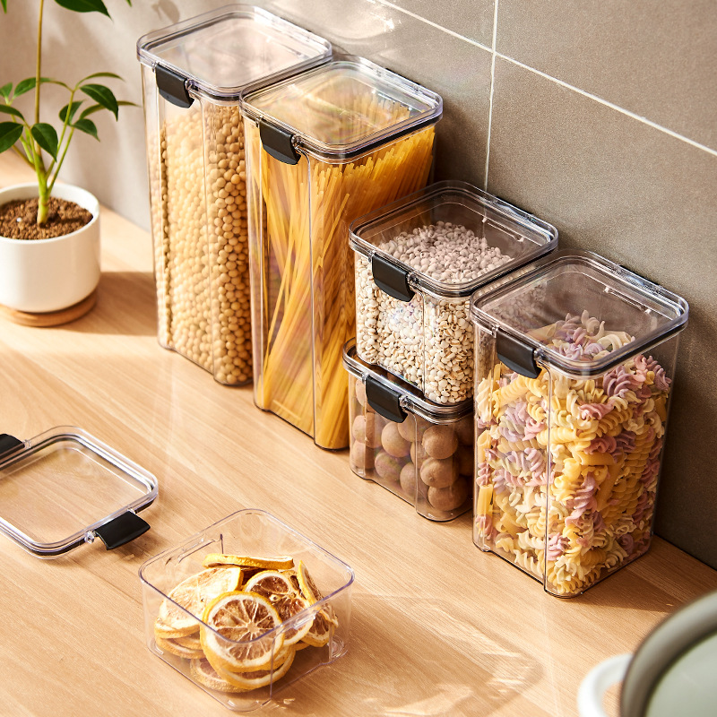 Sealed Jars Kitchen Grain Stor - Food Storage Jar Set recension och pris
