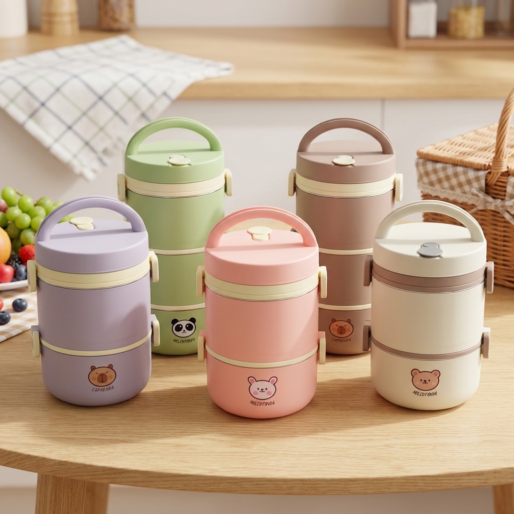 304 Stainless Steel Thermal Lu - Food Storage Jar Set recension och pris