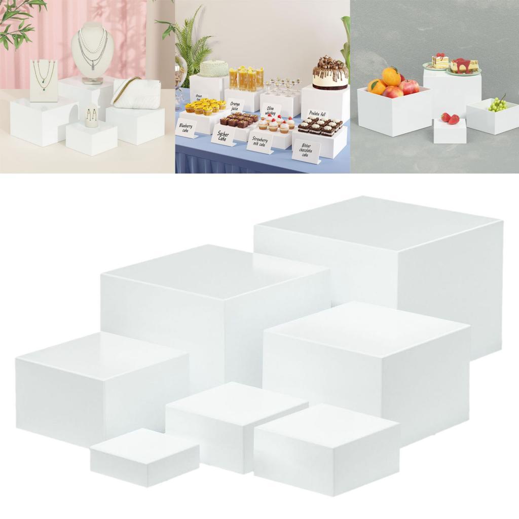 7 Pieces Acrylic Cube Display  - Food Storage Restaurant recension och pris