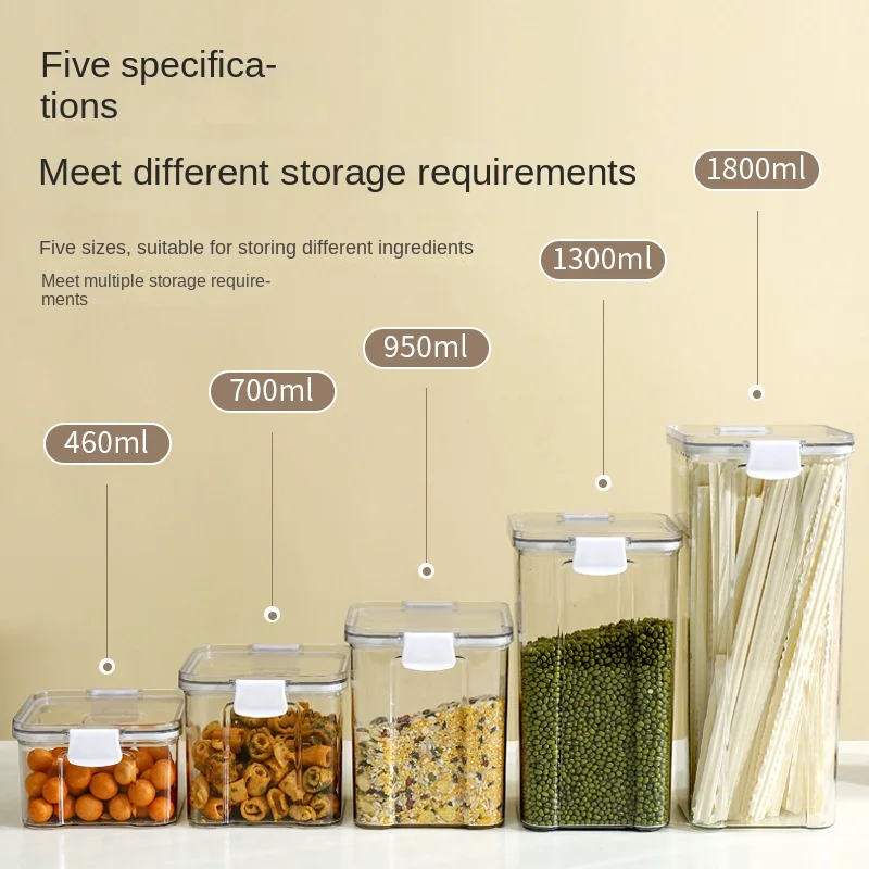 Sealed Jars For Kitchen Storag - Food Storage Jar Set recension och pris