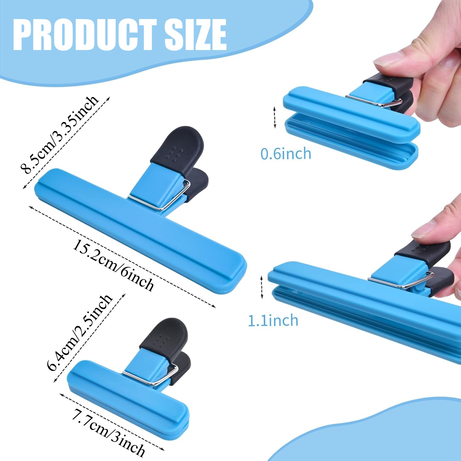 3-12PCS Multi Purpose Sealing  - Food Storage Roll Bags recension och pris