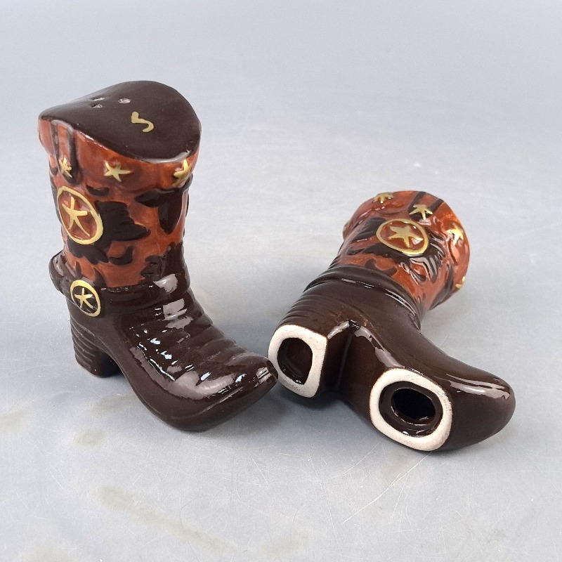 Vintage Boots Ceramic Spice Ja - Food Storage Jar Set recension och pris
