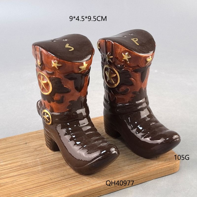Vintage Boots Ceramic Spice Ja - Food Storage Jar Set recension och pris
