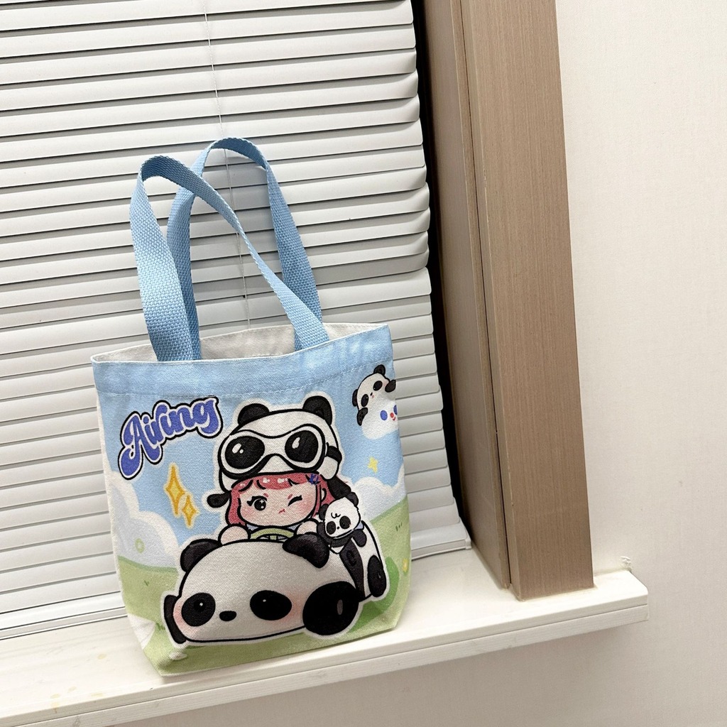 Cartoon Animal Canvas Lunch Ba - Food Storage Bag recension och pris