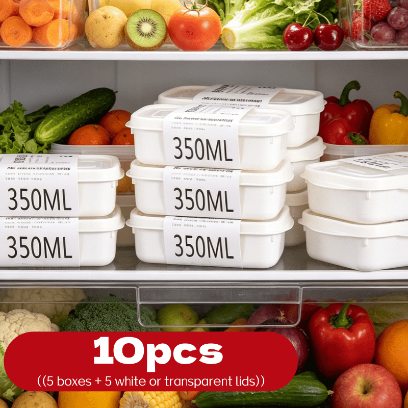 10Pcs Reusable Stackable Food  - Food Storage Jar Set recension och pris