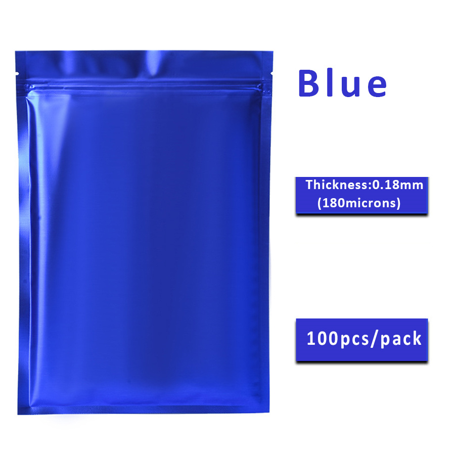 100pcs Matte Blue Foil Zipper  - Food Storage Bag recension och pris