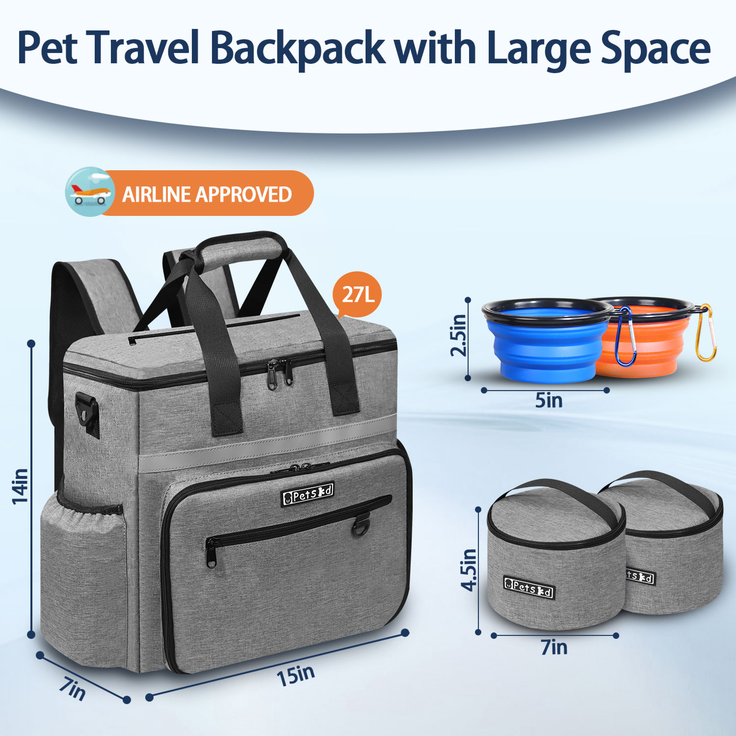 Petskd Outdoor Dog Organizer B - Food Storage Jar Set recension och pris
