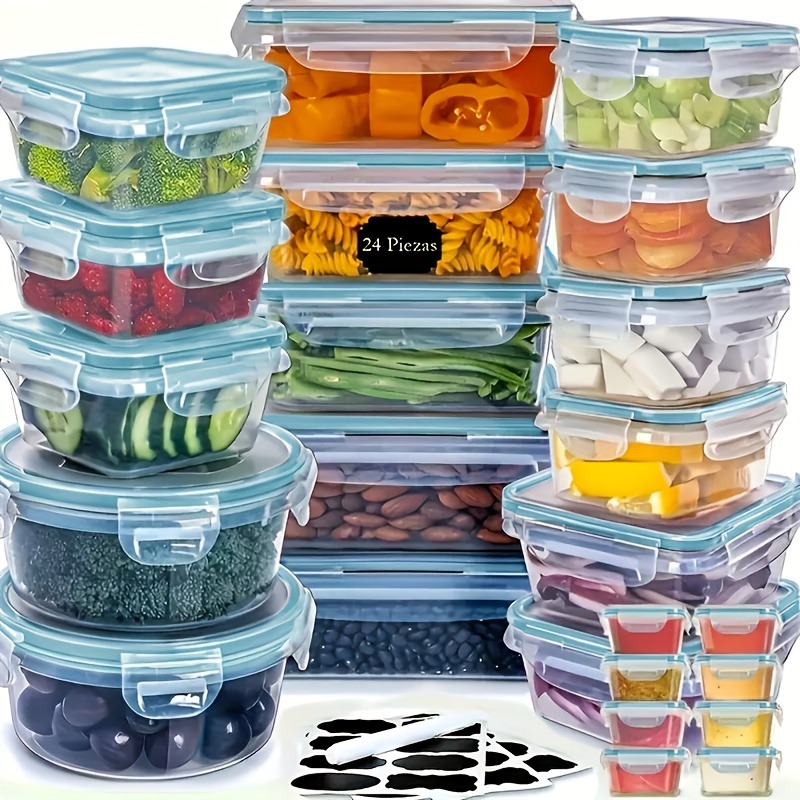 48PCS BPA-Free Food Storage Se - Food Storage Jar Set recension och pris