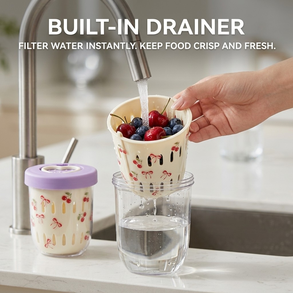 Plastic Salad Container with L - Food Storage Yogurt recension och pris