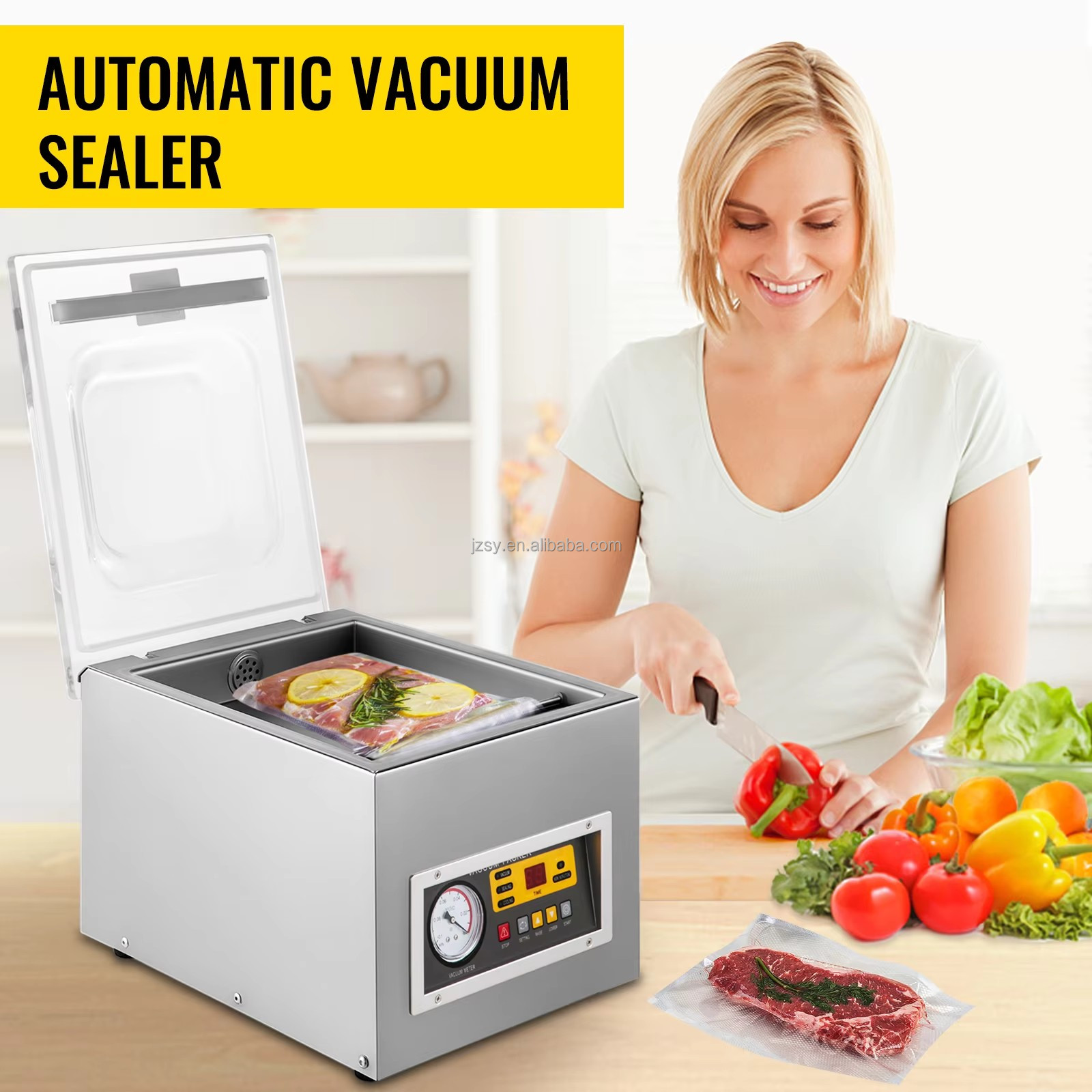 Vacuum Packing Machine Commerc - Food Storage Bag recension och pris