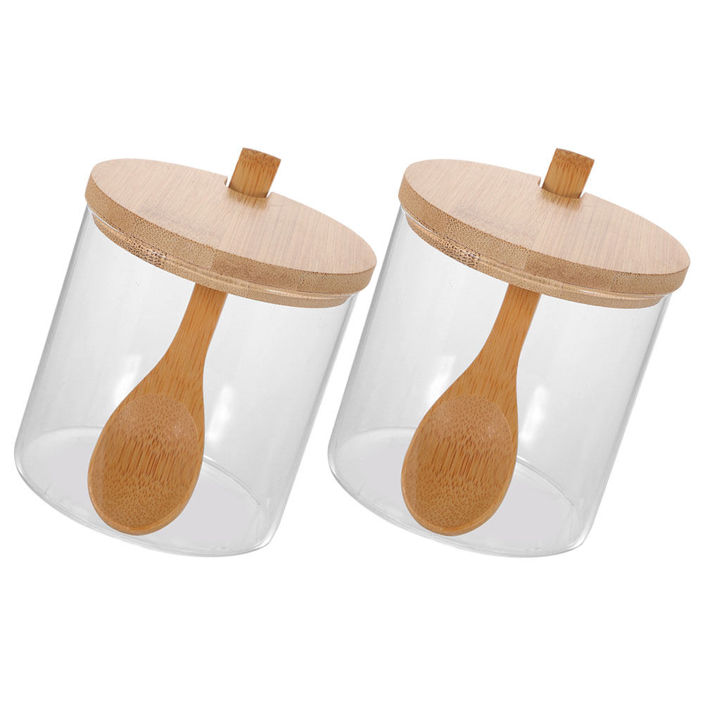 2Sets Clear Glass Seasoning Co - Food Storage Jar Set recension och pris