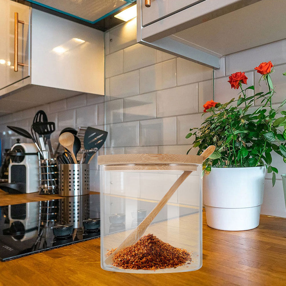 2Sets Clear Glass Seasoning Co - Food Storage Jar Set recension och pris
