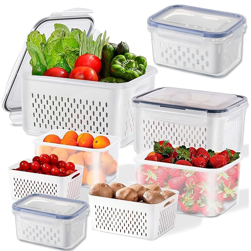 Fridge Food Storage Container  - Food Storage Jar Set recension och pris